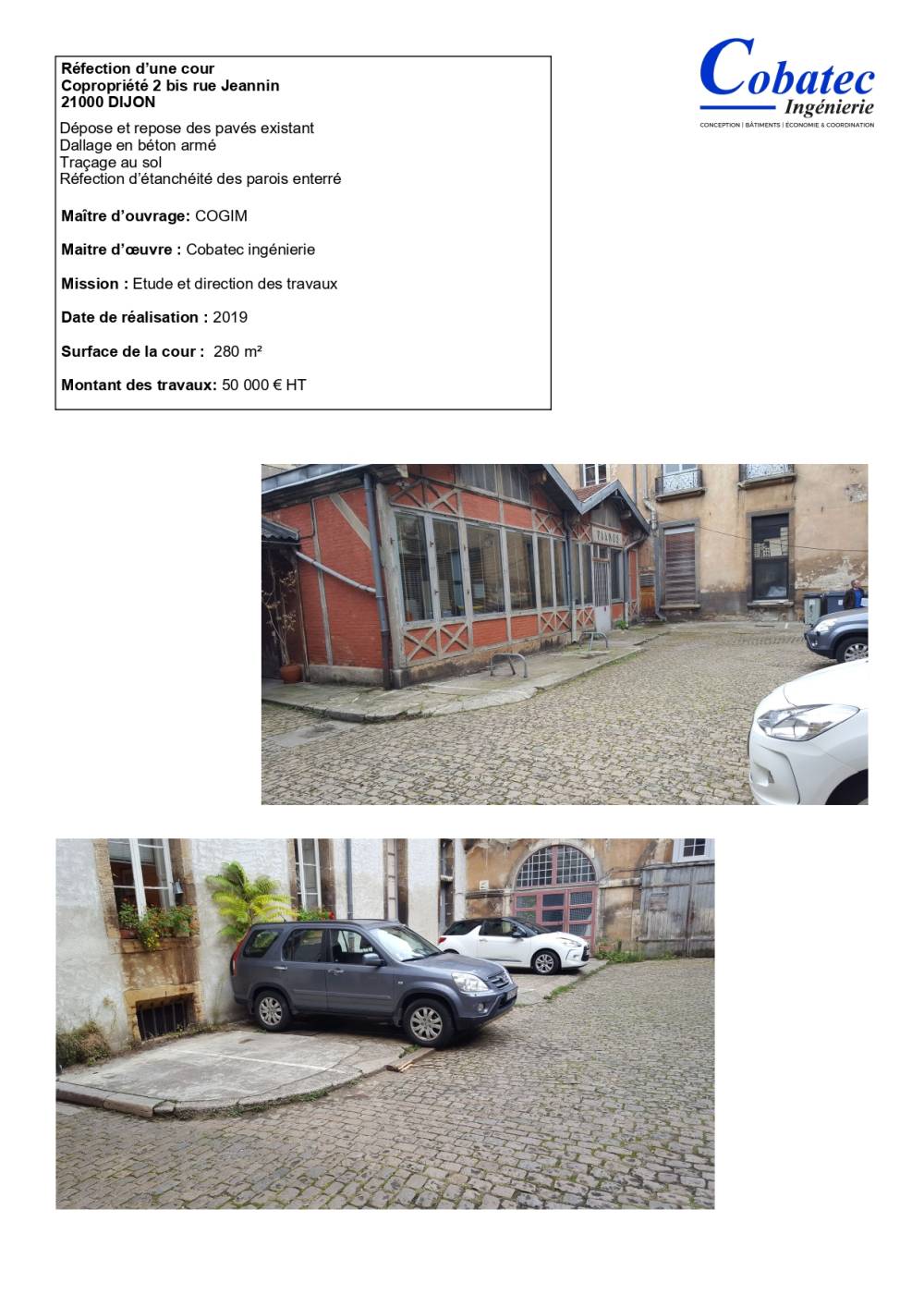 réfection cour